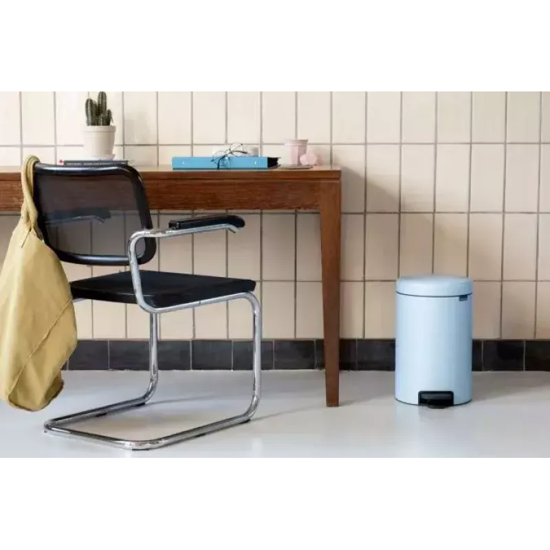Balde do lixo Brabantia NewIcon 12 L redondo azul