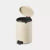 Balde do lixo redondo bege Brabantia NewIcon 20 L