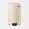 Balde do lixo redondo bege Brabantia NewIcon 20 L
