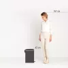 Balde do lixo redondo bege Brabantia NewIcon 20 L