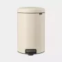 Balde do lixo redondo bege Brabantia NewIcon 20 L