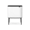 Balde do lixo Brabantia 313547 34 L retangular plástico branco