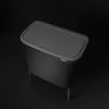 Balde do lixo Brabantia 316067 33L retangular aço inoxidável preto