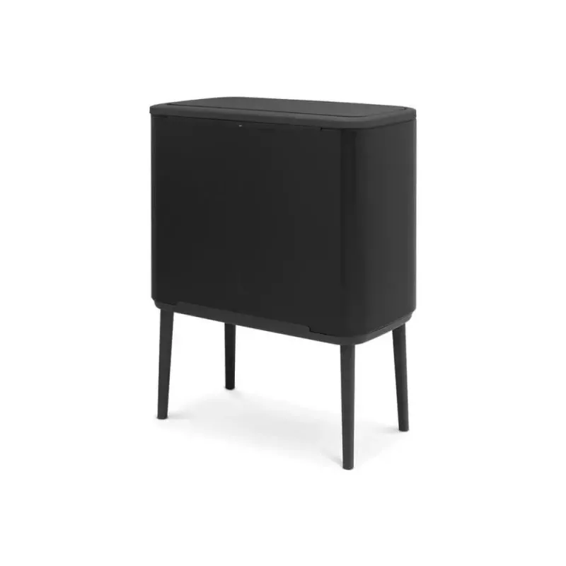 Balde do lixo Brabantia 316067 33L retangular aço inoxidável preto