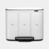 Balde do lixo retangular Brabantia 121005 largura 540 mm profundidade 363 mm altura 440 mm
