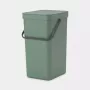 Balde de lixo Brabantia 129827 16L retangular plástico verde