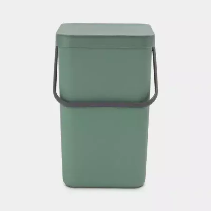 Balde de lixo Brabantia 129964 25 L retangular plástico verde