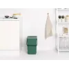 Balde de lixo Brabantia 129964 25 L retangular plástico verde