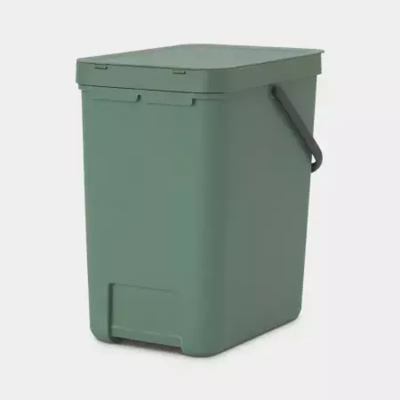 Balde de lixo Brabantia 129964 25 L retangular plástico verde