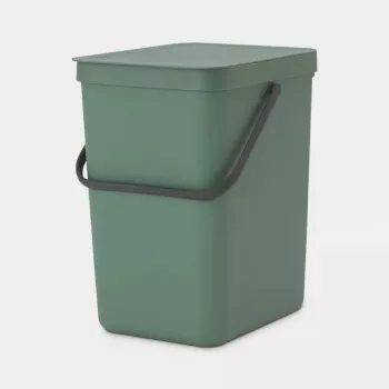 Balde de lixo Brabantia 129964 25 L retangular plástico verde