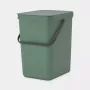 Balde de lixo Brabantia 129964 25 L retangular plástico verde