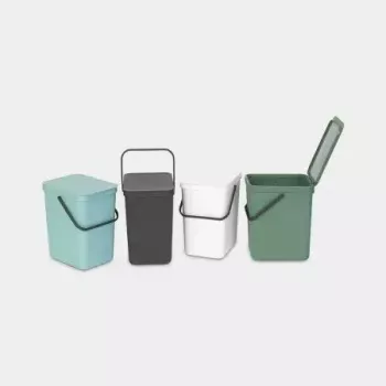 Balde de lixo Brabantia 129940 25 L retangular plástico cinzento