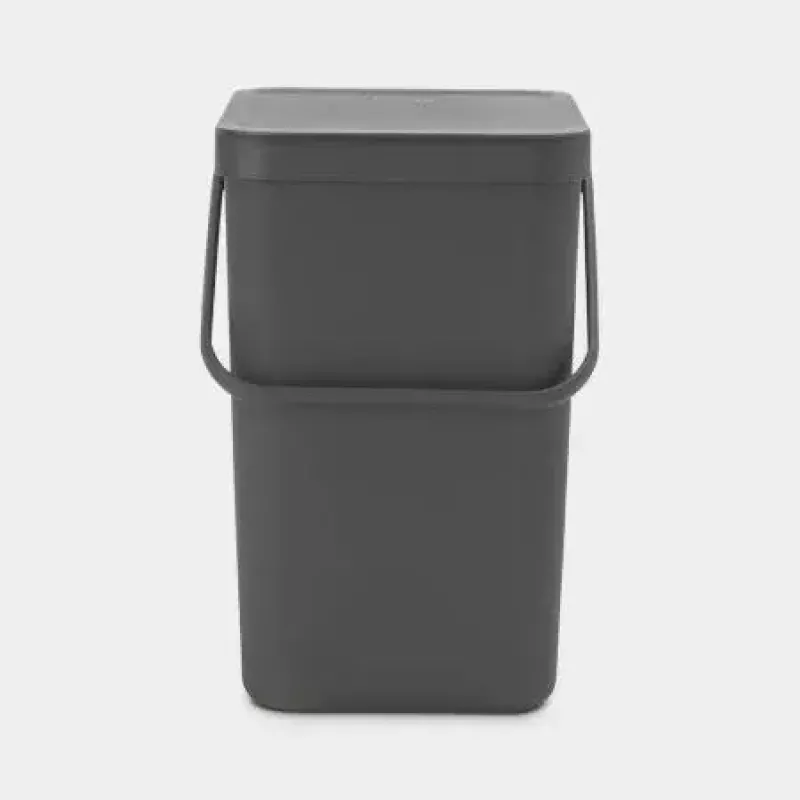 Balde de lixo Brabantia 129940 25 L retangular plástico cinzento