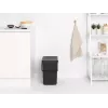 Balde de lixo Brabantia 129940 25 L retangular plástico cinzento