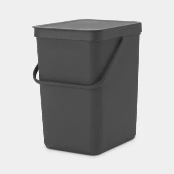 Balde de lixo Brabantia 129940 25 L retangular plástico cinzento