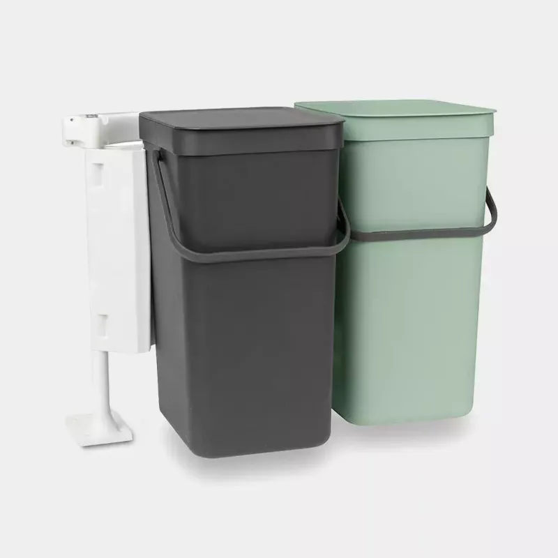 Brabantia Sort & Go retangular plástico verde cinzento largura 520 mm profundidade 370 mm altura 430 mm