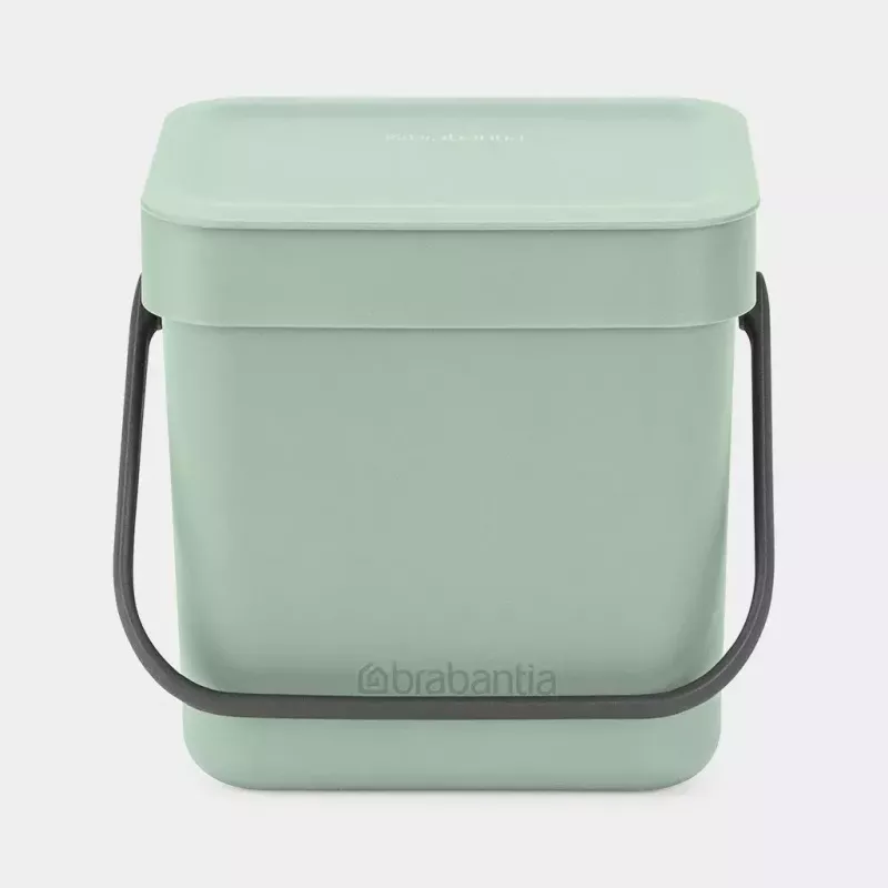 Balde de lixo Brabantia Sort & Go 3 L verde largura 188 mm profundidade 139 mm altura 181 mm