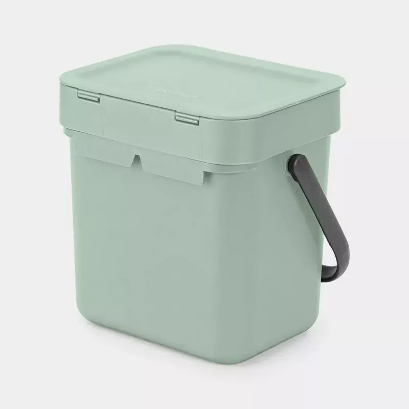 Balde de lixo Brabantia Sort & Go 3 L verde largura 188 mm profundidade 139 mm altura 181 mm