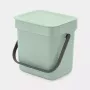 Balde de lixo Brabantia Sort & Go 3 L verde largura 188 mm profundidade 139 mm altura 181 mm