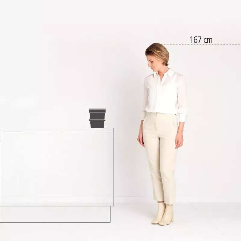 Brabantia Sort & Go 6 L cinzento balde de lixo 200x245x181 mm