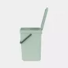 Balde de lixo BRABANTIA Sort & Go 12 L 1 cesto verde 200×249×351 mm