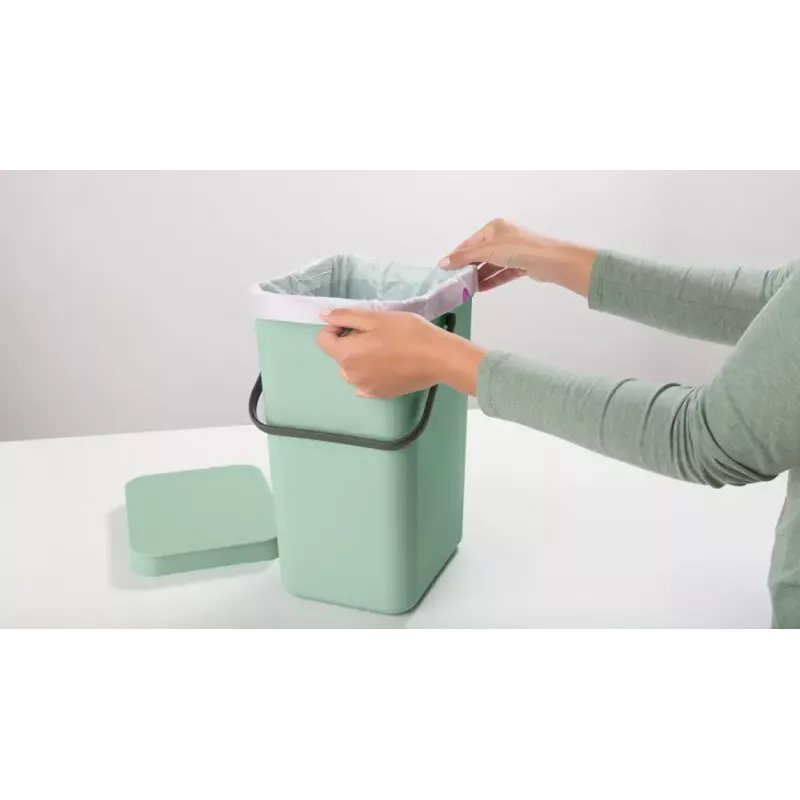 Balde de lixo BRABANTIA Sort & Go 12 L 1 cesto verde 200×249×351 mm