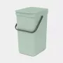 Balde de lixo BRABANTIA Sort & Go 12 L 1 cesto verde 200×249×351 mm