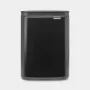 Balde de lixo Brabantia Bo 4 L retangular, caixa em aço, preto, 200×172×272 mm