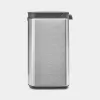Balde de lixo Brabantia Bo 4 L retangular aço preto 22 28 49