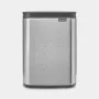Balde de lixo Brabantia Bo 4 L retangular aço preto 22 28 49