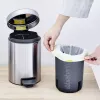 Balde de lixo com pedal Brabantia newIcon redondo aço inoxidável escovado