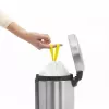 Balde de lixo com pedal Brabantia newIcon redondo aço inoxidável escovado