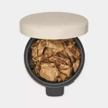 Brabantia NewIcon 5 L balde de lixo redondo bege