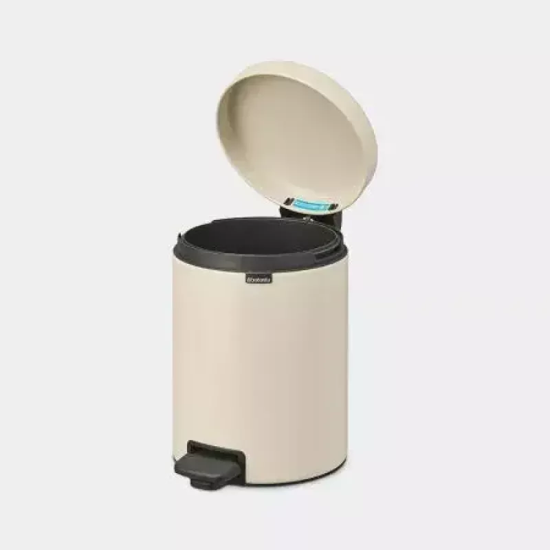 Brabantia NewIcon 5 L balde de lixo redondo bege