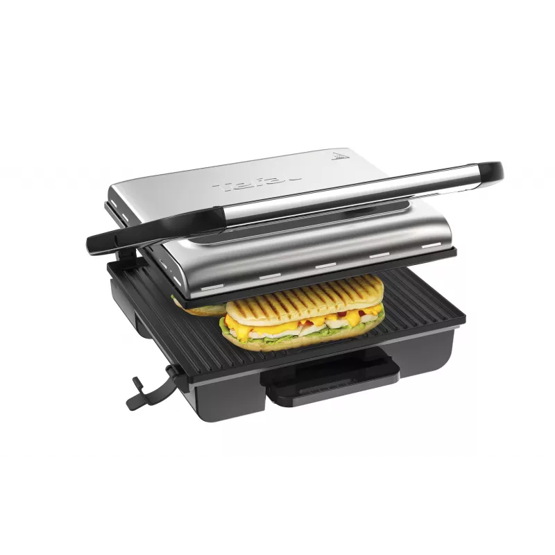 Grelhador de contacto Tefal Inicio GC242D 2000W preto aço inoxidável