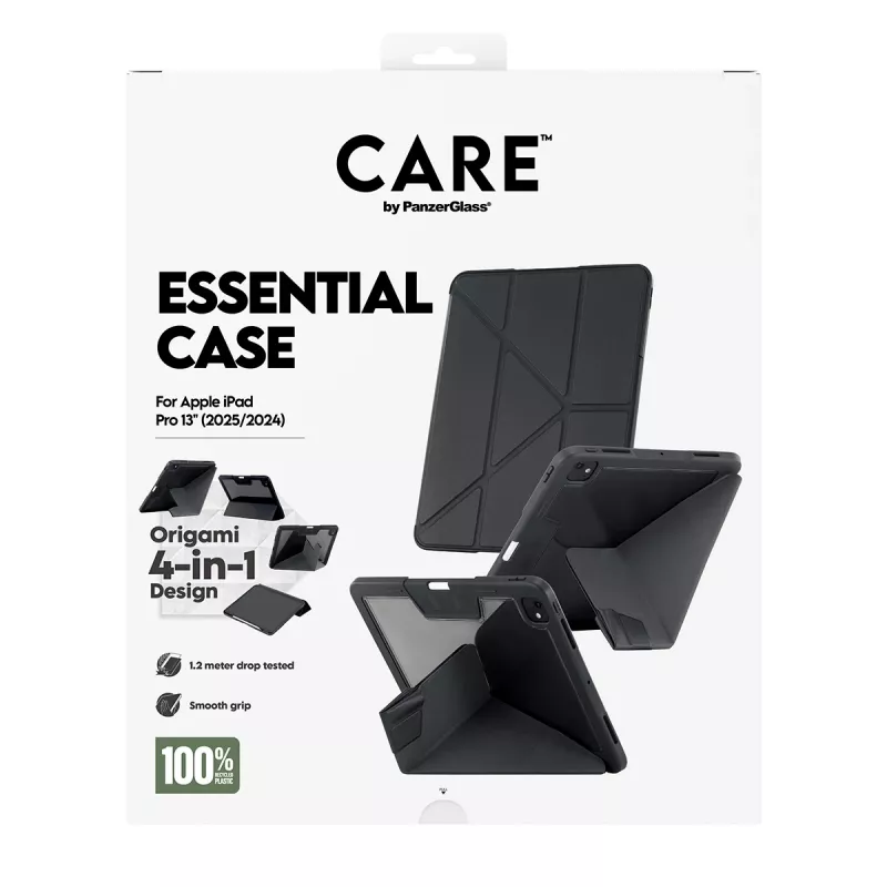 Capa de proteção em TPU PanzerGlass para iPad Pro 13 (2024–2025) — preto