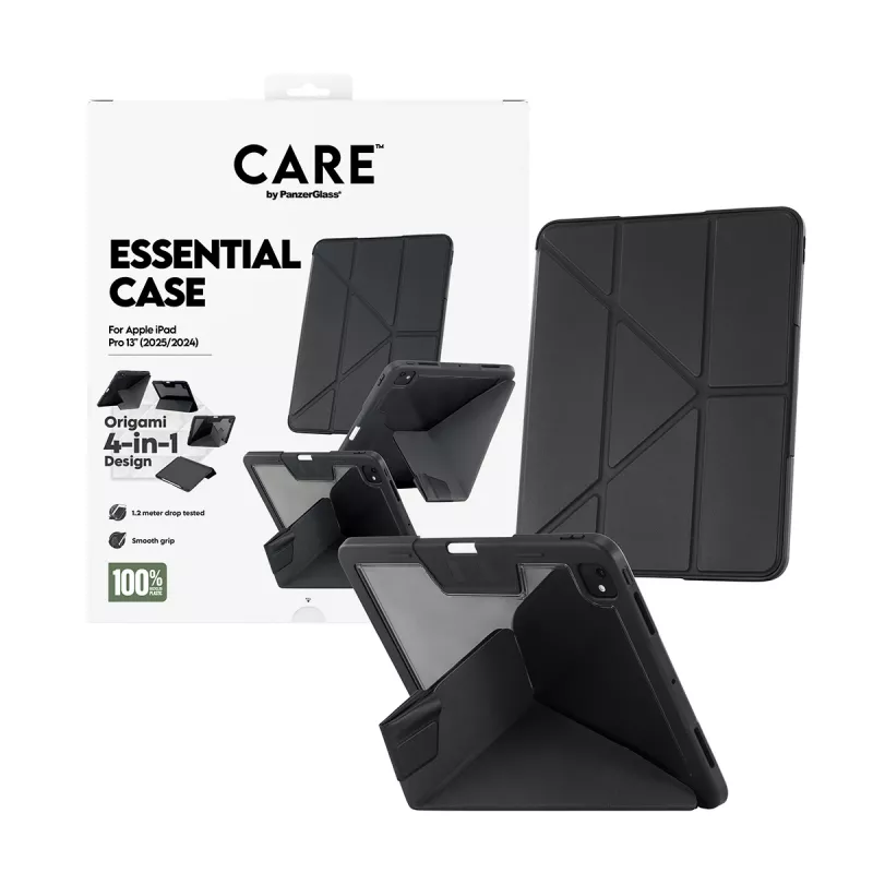 Capa de proteção em TPU PanzerGlass para iPad Pro 13 (2024–2025) — preto