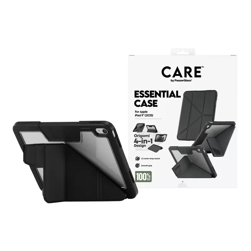 Capa para tablet PanzerGlass TPU Essential Case para iPad 11 (2025) – preto