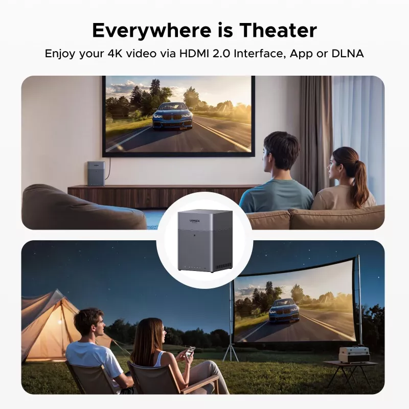 UGREEN NAS DH4300 Plus 4 baías 120TB com 2.5GbE e USB-C