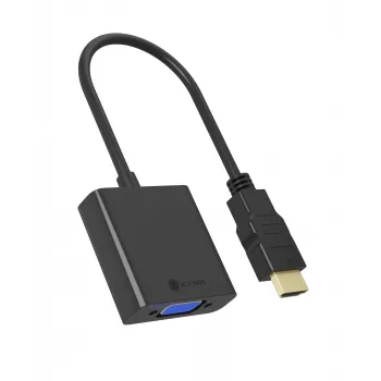 Adaptador HDMI para VGA IcyBox IB-AC502a — adaptador HDMI A (macho) para VGA (fêmea)