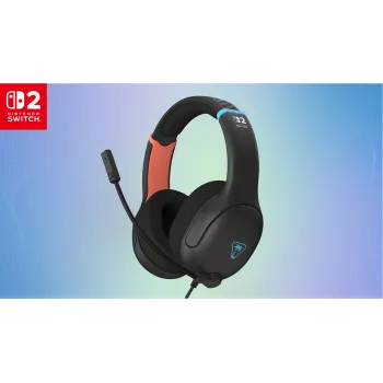 Turtle Beach Airlite Fit Charcoal preto headset gaming com fios com microfone flip-to-mute, conforto over-ear