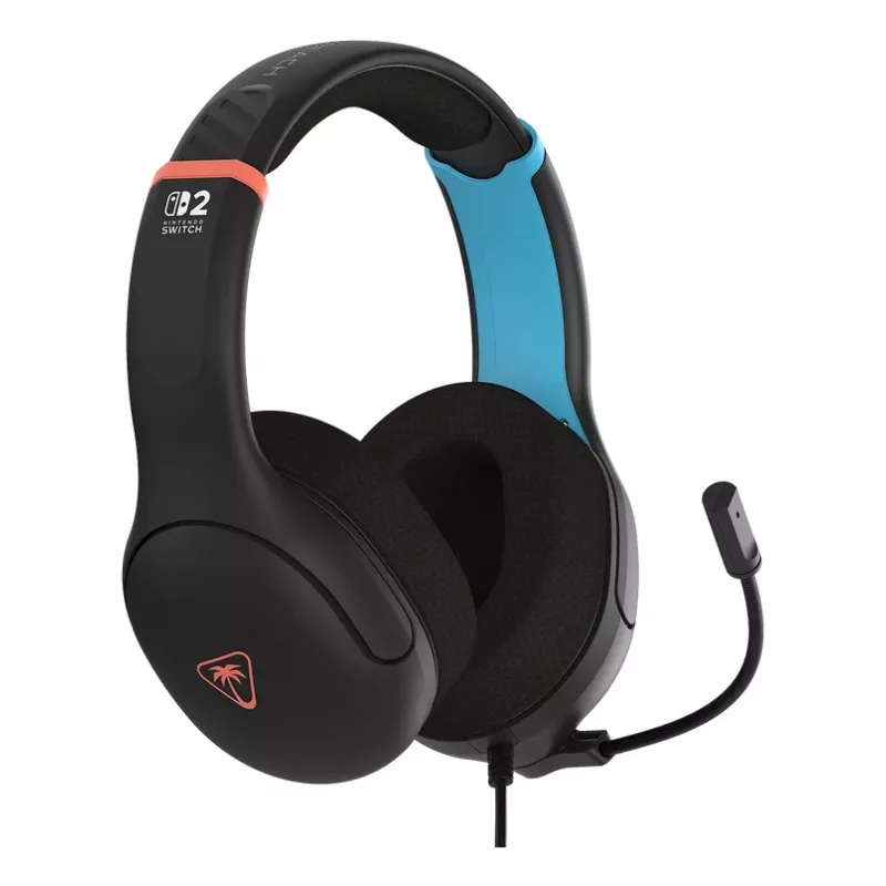 Turtle Beach Airlite Fit Charcoal preto headset gaming com fios com microfone flip-to-mute, conforto over-ear