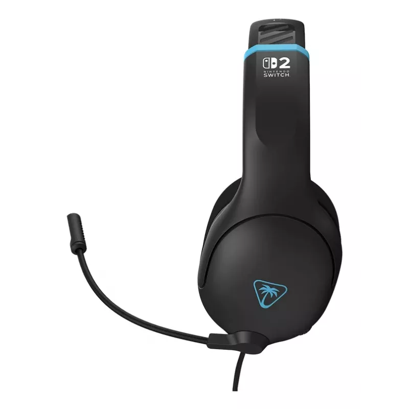Turtle Beach Airlite Fit Charcoal preto headset gaming com fios com microfone flip-to-mute, conforto over-ear
