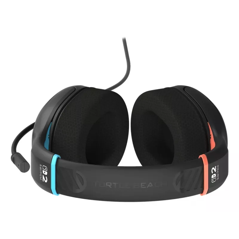 Turtle Beach Airlite Fit Charcoal preto headset gaming com fios com microfone flip-to-mute, conforto over-ear