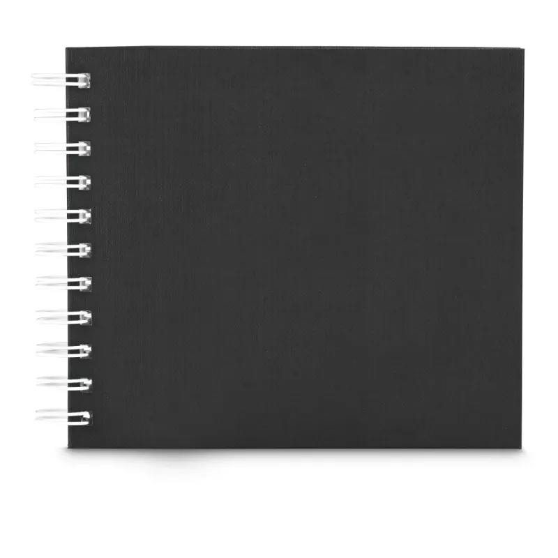 Álbum de fotografias Hama Fine Art preto 30 folhas 14 x 14 cm encadernação em espiral
