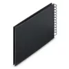 Hama 00009833 Fine Art álbum de fotos de espiral 24x17, 50 páginas pretas, New Black
