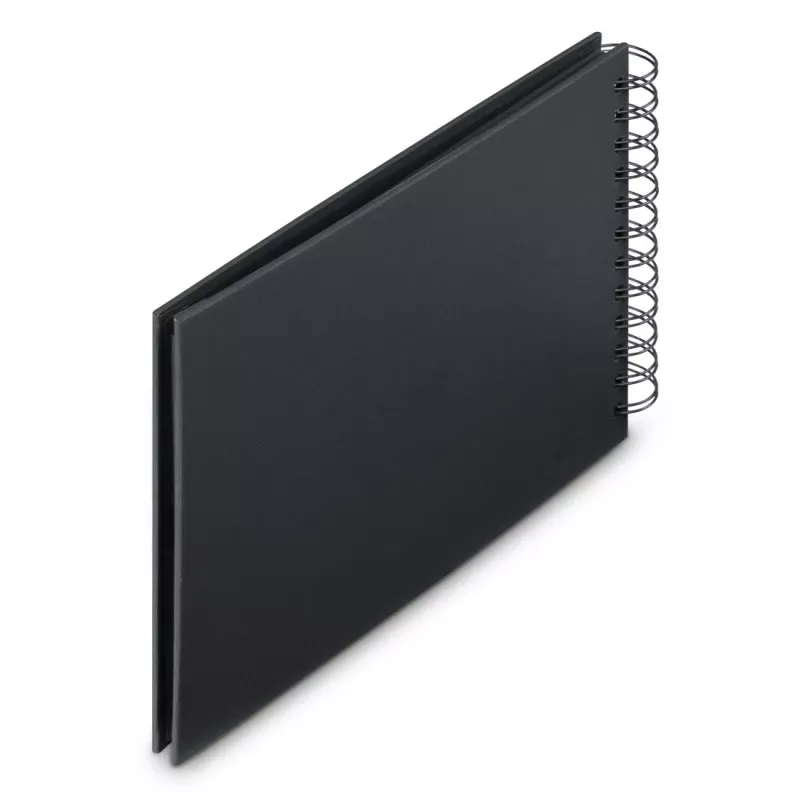 Hama 00009833 Fine Art álbum de fotos de espiral 24x17, 50 páginas pretas, New Black