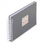 Álbum de fotografias Hama 00009836 cinzento 50 folhas 10 x 15 encadernação em espiral