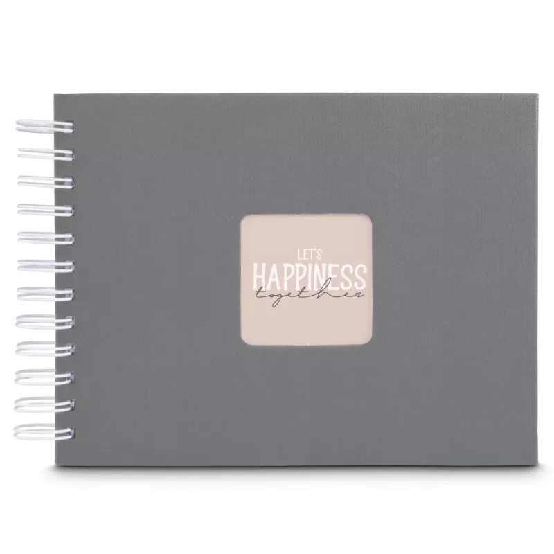 Álbum de fotografias Hama 00009836 cinzento 50 folhas 10 x 15 encadernação em espiral