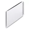 Hama 00009845 Fine Art álbum de fotos de espiral 24x17, 50 páginas pretas, branco